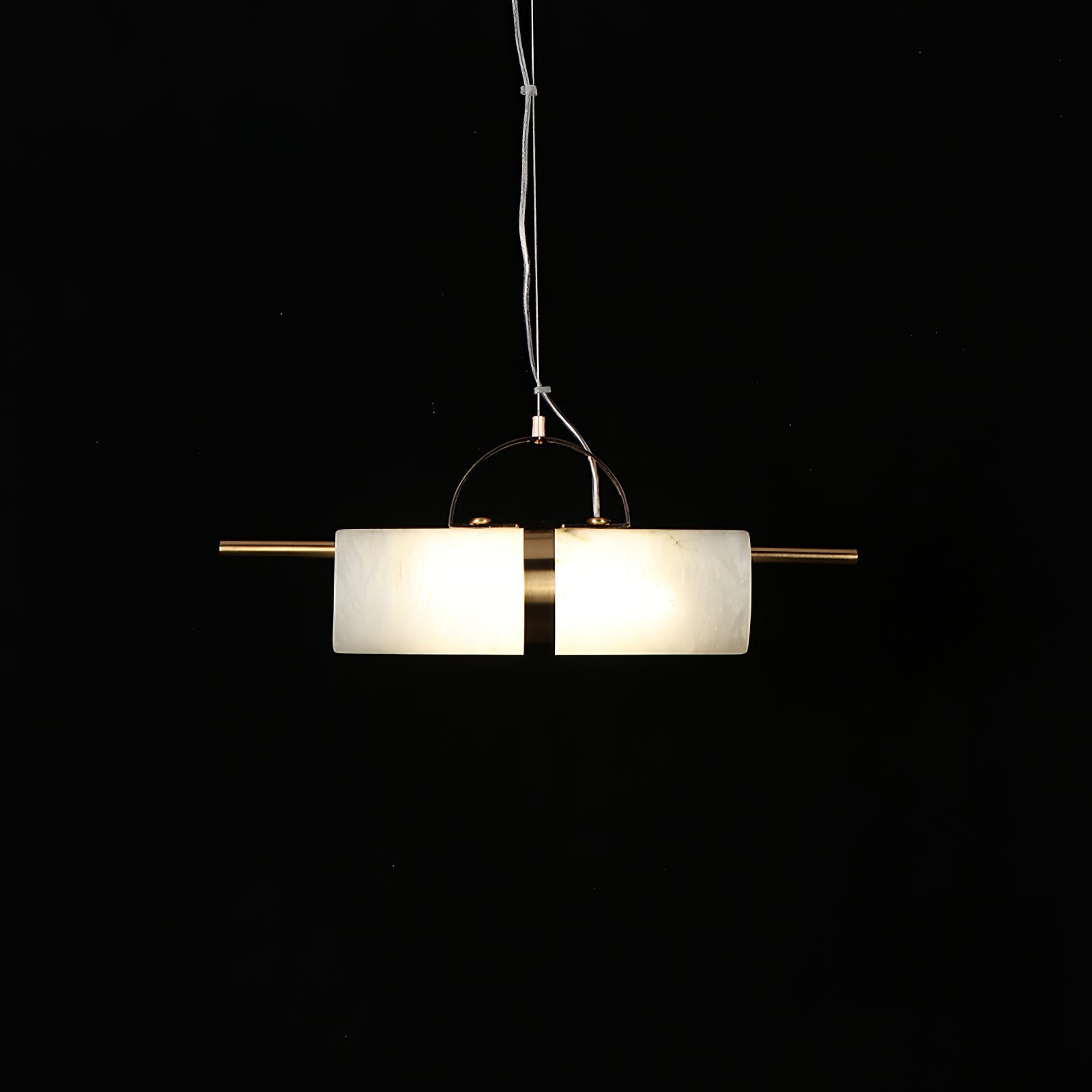 Mini cilindrische albasten hanglamp HL2974