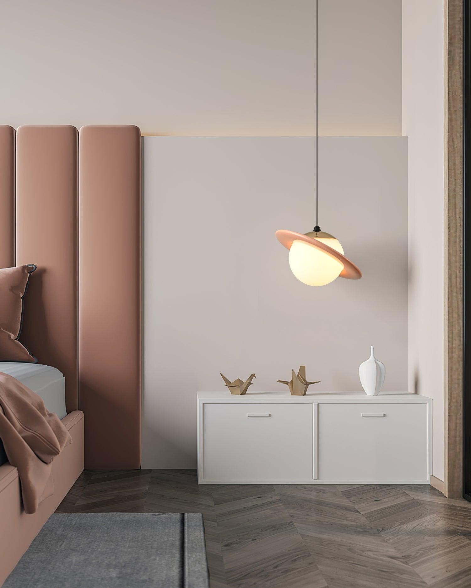 Romantische Saturnus Planeet Hanglamp voor Slaapkamer HL749