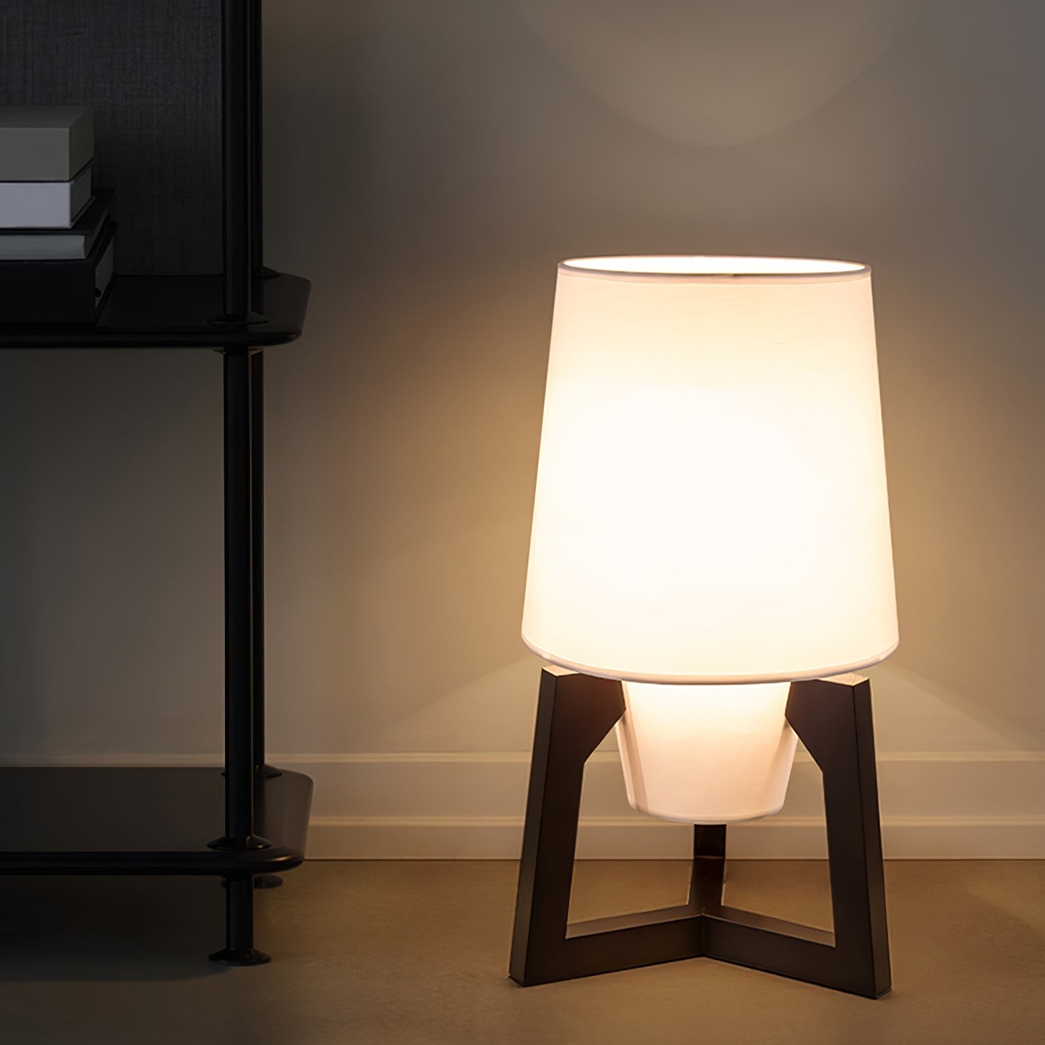 Moderne eenvoudige Chinese stijl massief houten vloerlamp HL569