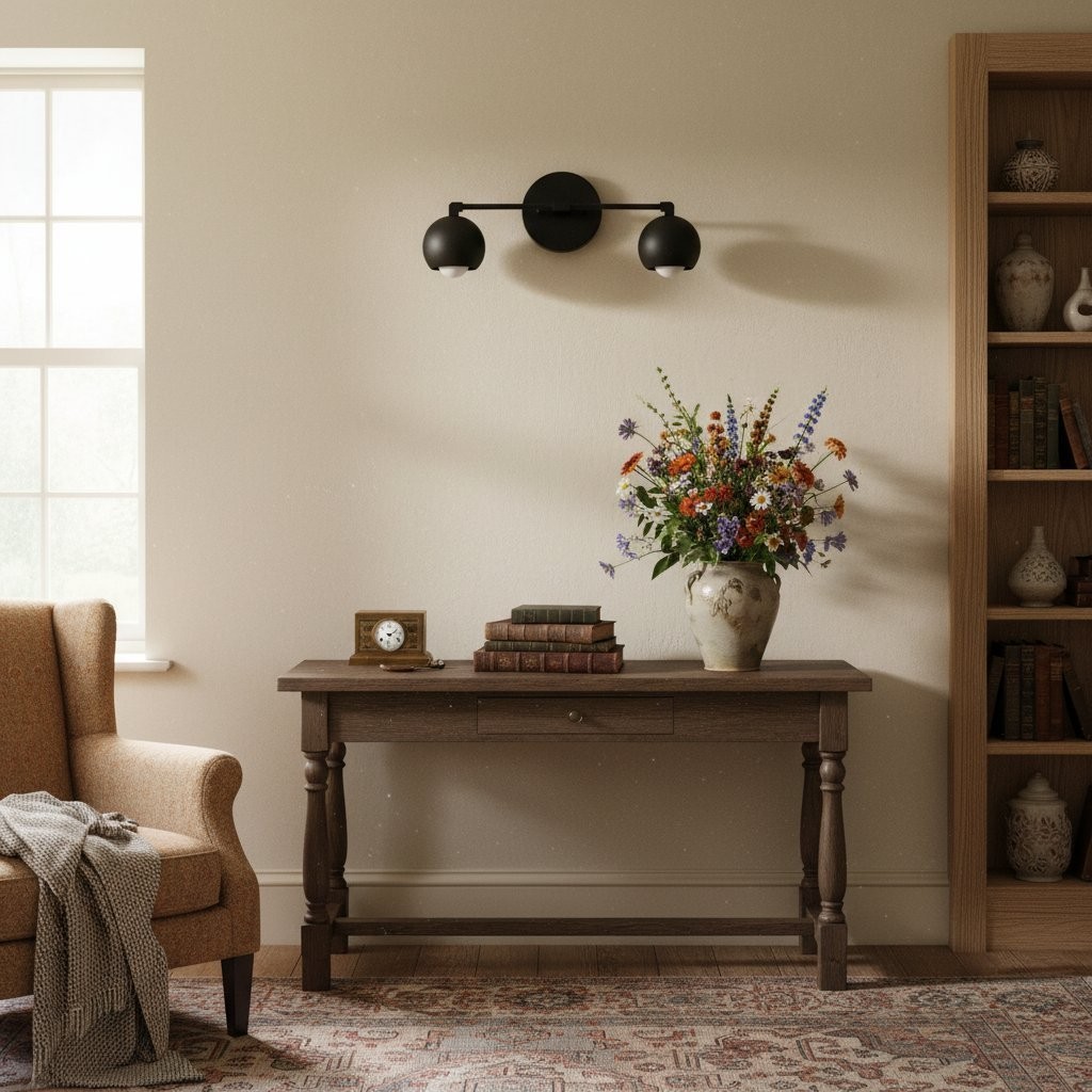 Metio Dome Decoratieve Badkamerlamp - Klassieke Bolvormige Badkamerwandlamp HL1686