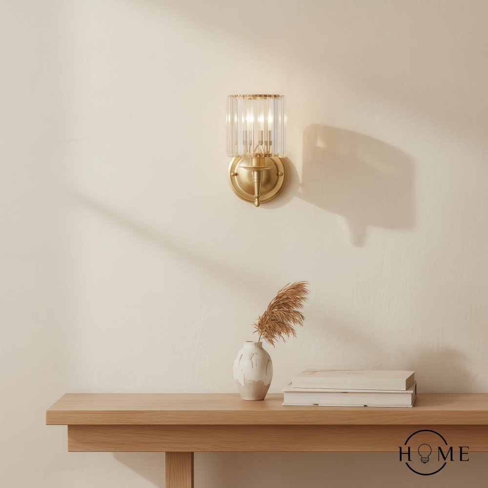 Vintage luxe kristallen wandlamp HL1405