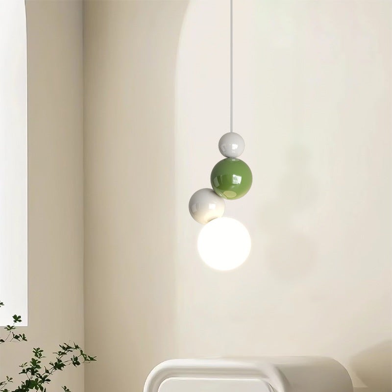 Nordic stijl bolvormige veelkleurige hanglamp HL933