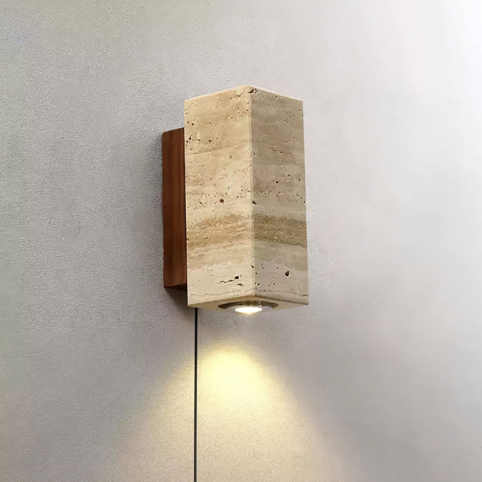Vintage Marmeren Travertijn Wandlamp HL380