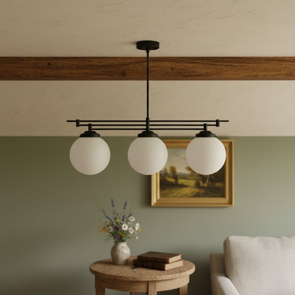 Glorica Glazen Bolvormige Hanglamp - Art Deco Hanglamp voor Thuis HL1704