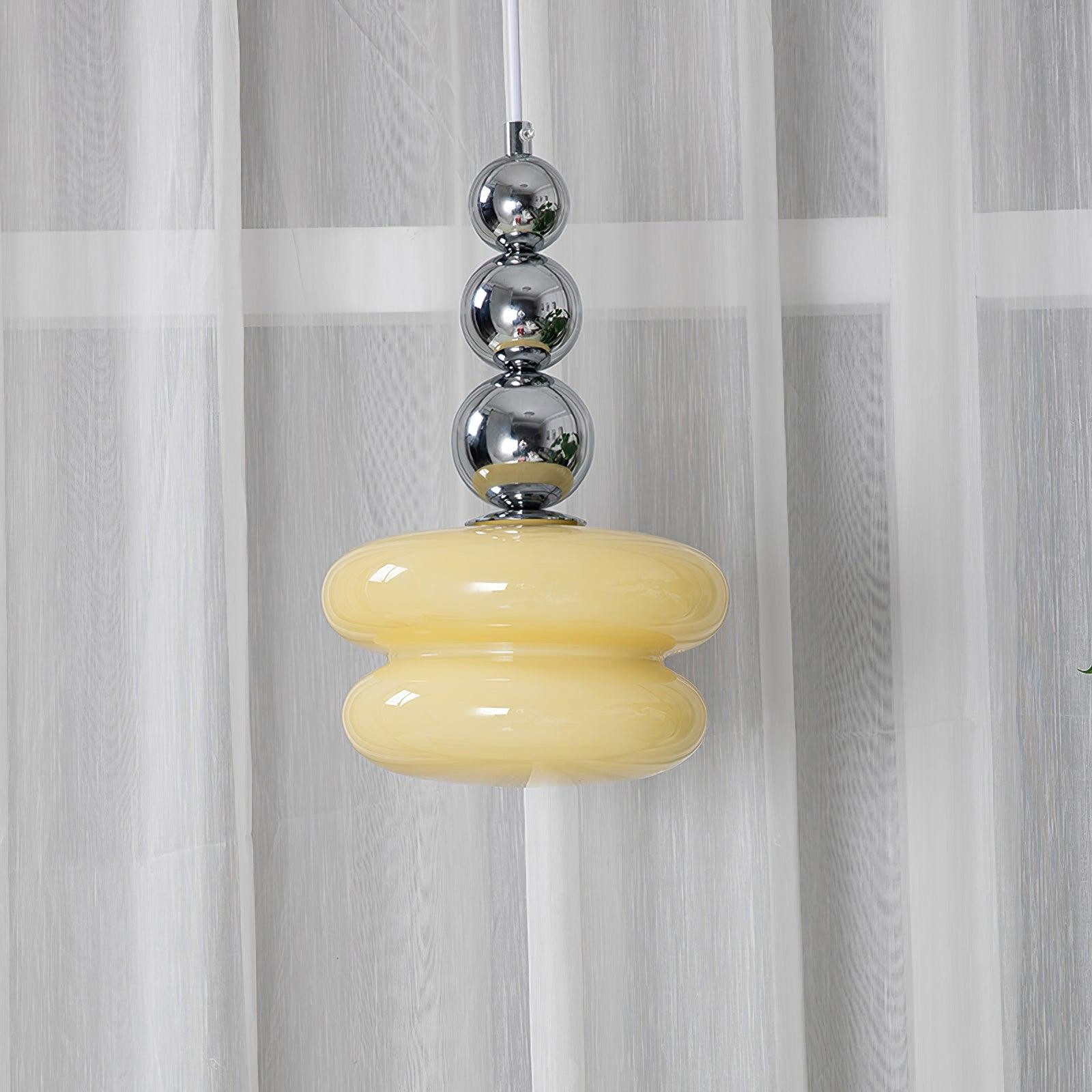 Hedendaagse Scandinavische glazen bolvormige hanglamp voor woonkamer HL689