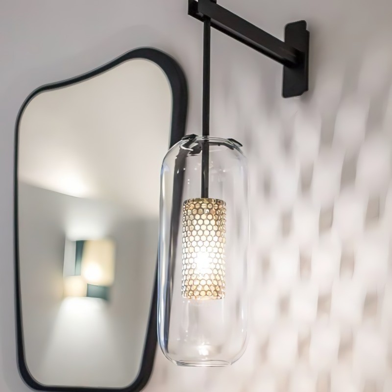 Vadim Geperforeerde Kooi Wandlamp Industrieel