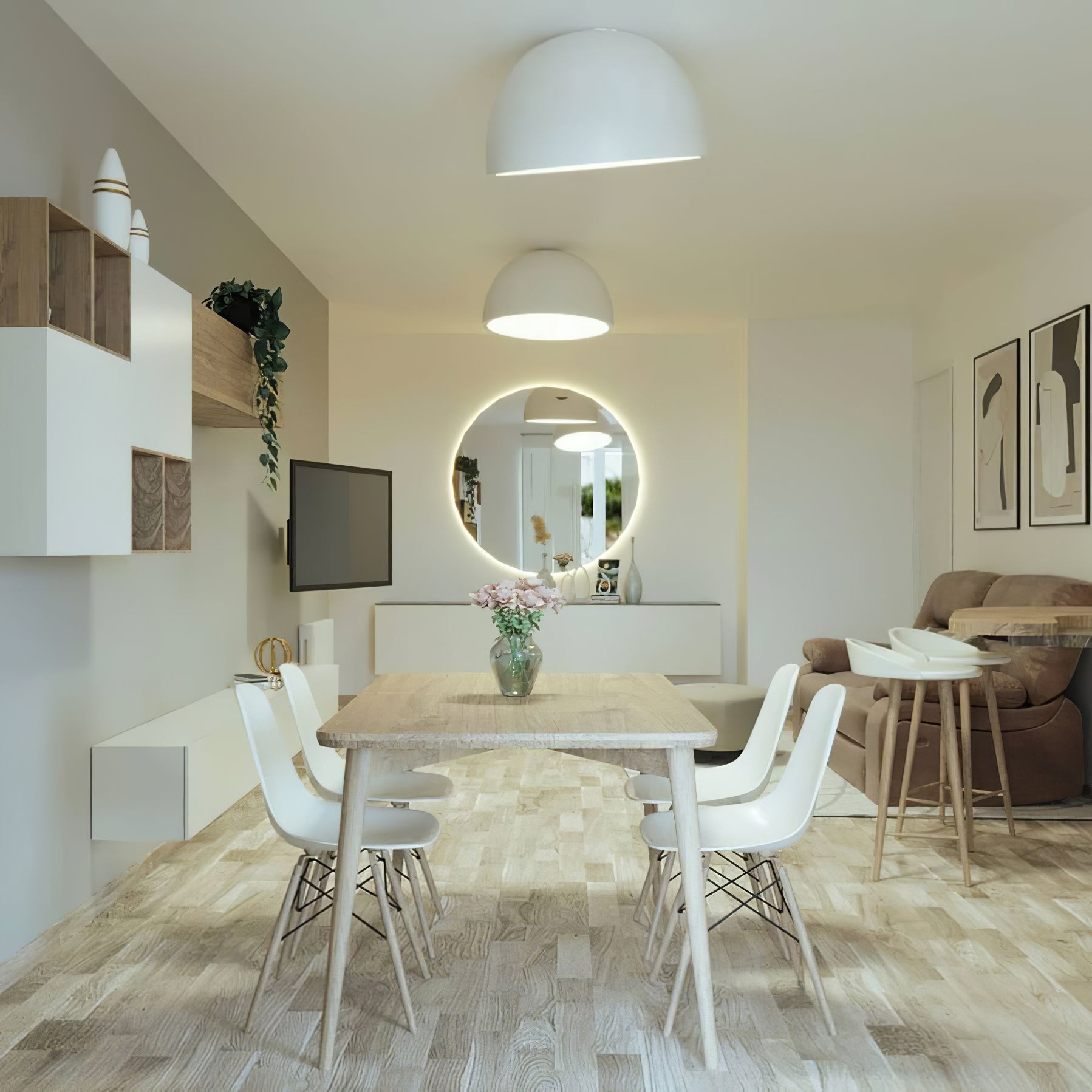 Duo plafondlamp HL3039