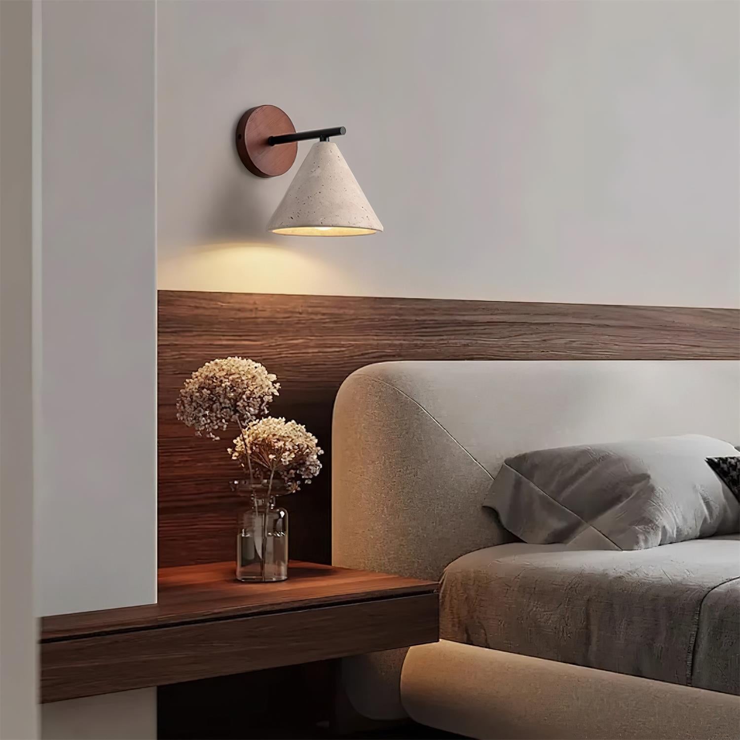 Vintage crèmekleurige wandlamp HL439
