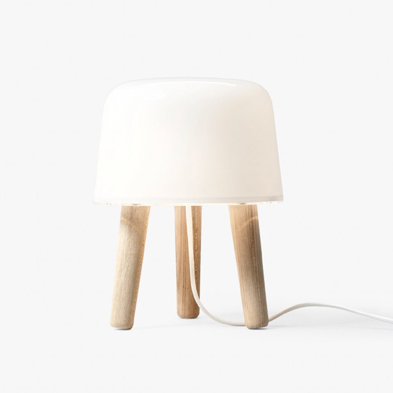 Nordic Wood Decoratieve Glazen Tafellamp Voor Slaapkamer HL709
