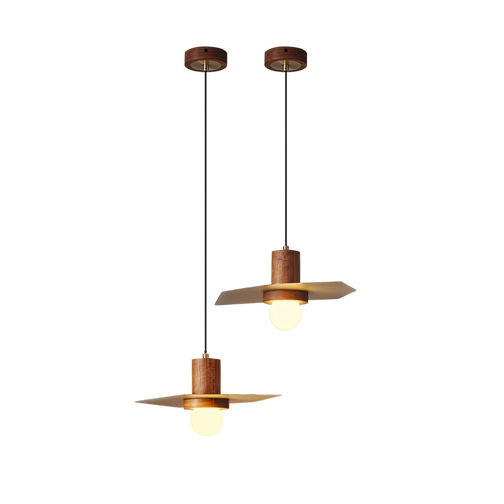 Walnoot Koper Jupiter Hanglamp HL983