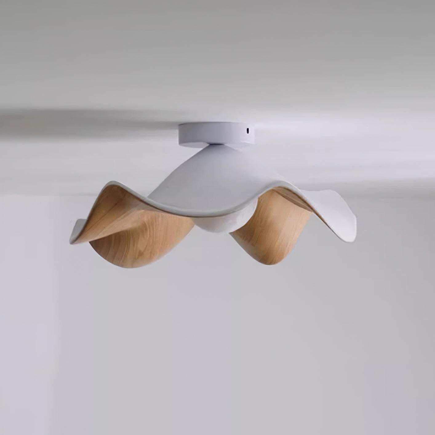Nieuwe moderne eenvoudige plafondlamp met walnootnerf HL510