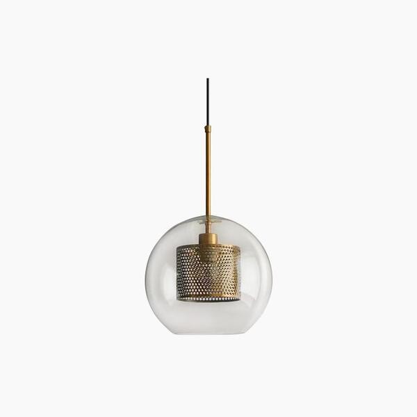 Vintage Glazen Hanglamp Industriele Woonkamer HL41