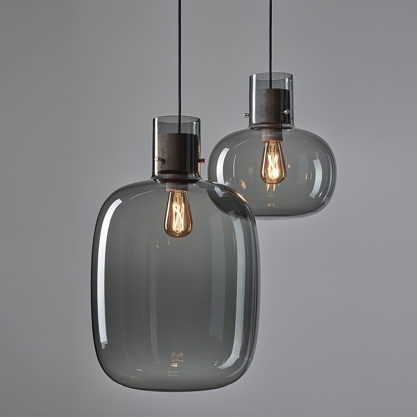 Nordic Minimalistische Luxe Persoonlijkheid Glazen Hanglamp HL406