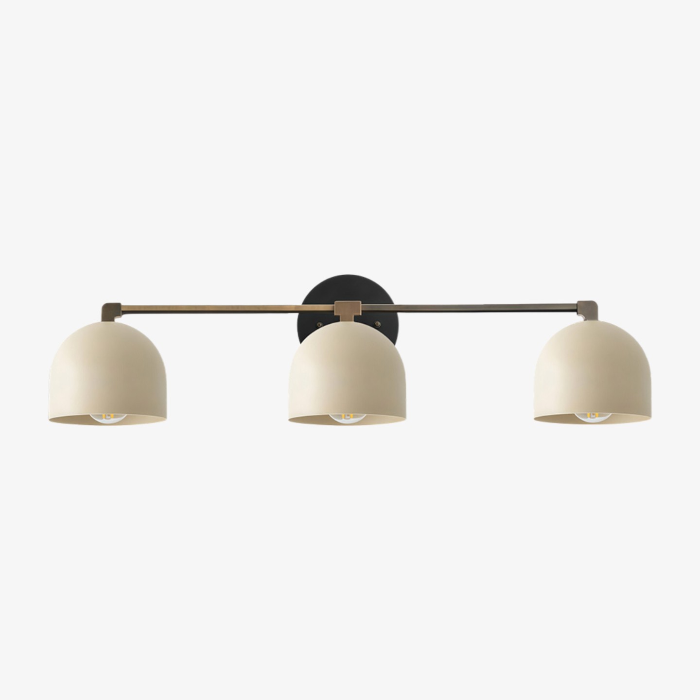 Metio Dome Mid-Century Diepe Bolvormige Kaptafellamp - Messing Wandlamp HL1774