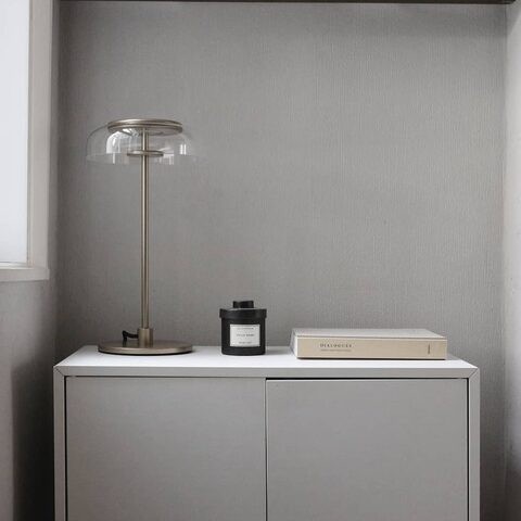LED Blossi Ronde Glazen Tafellamp