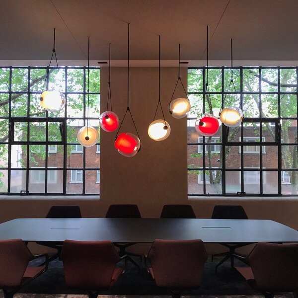 LED Capsula Hanglamp Gekleurd Glas