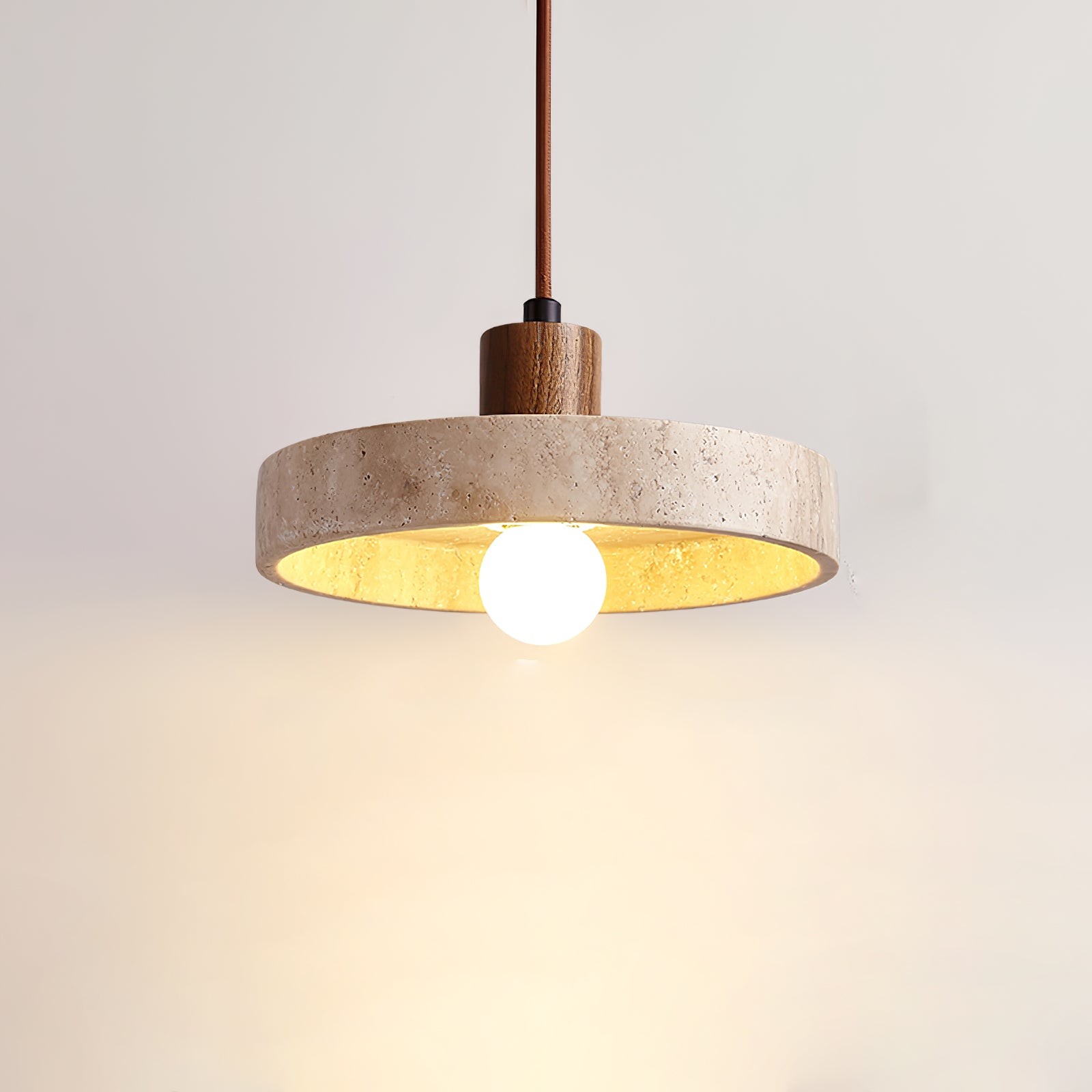 Nordic Travertine schijfvormige hanglamp HL1113