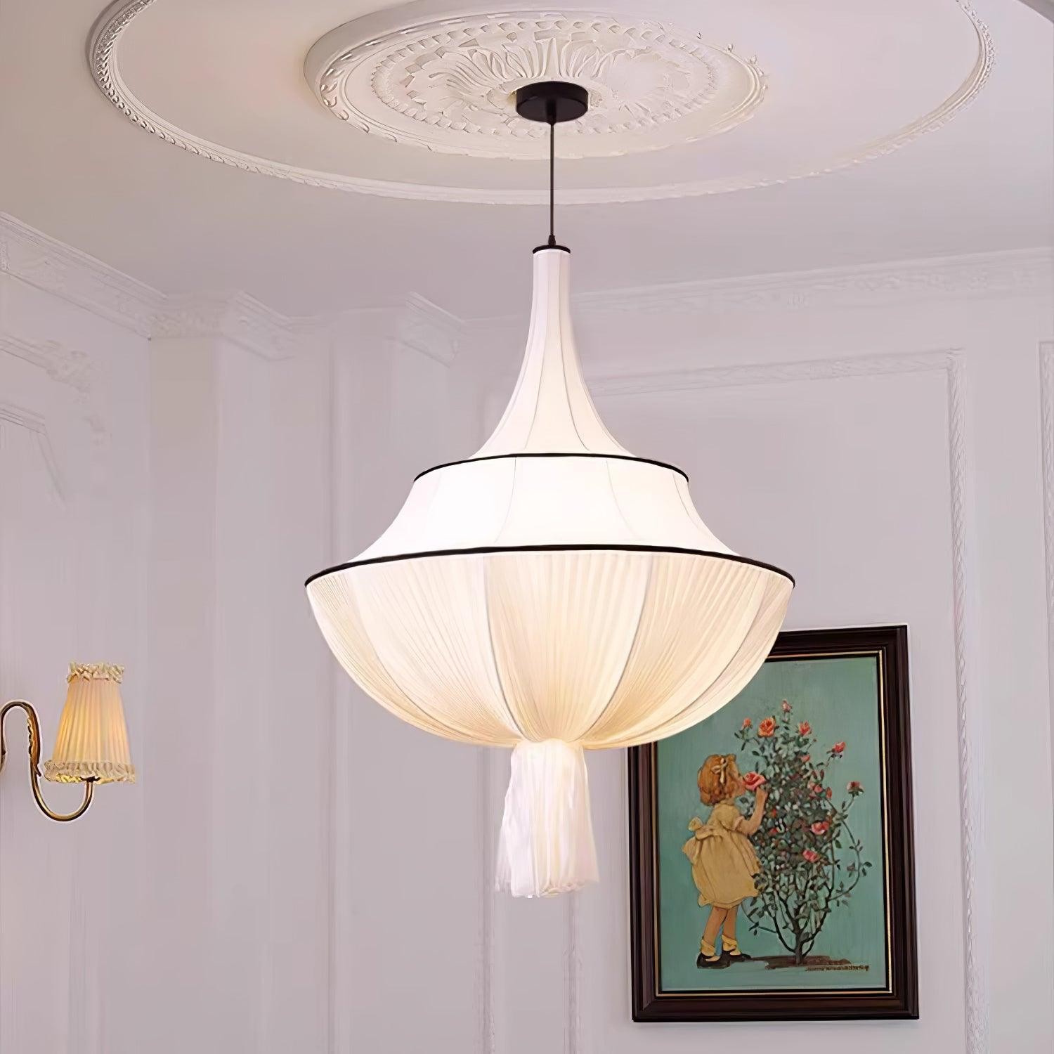 Stoffen kunst decoratieve hanglamp HL716