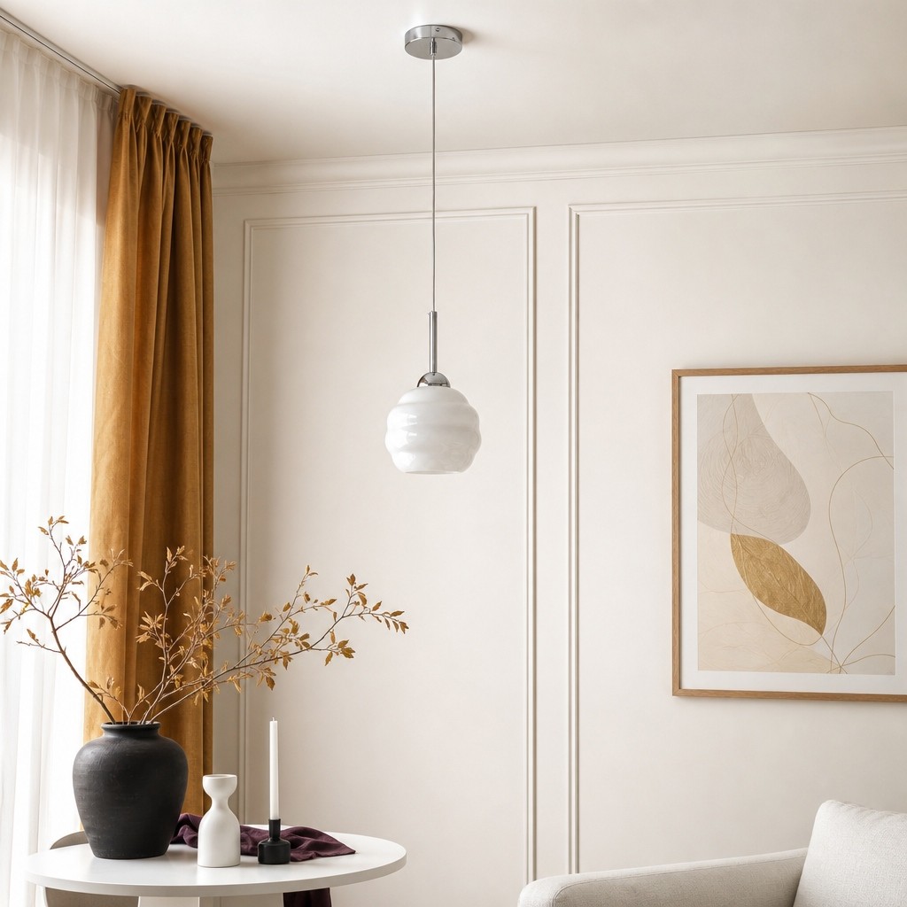 Mallew Vintage Glazen Hanglamp - Honingraatvormig ontwerp voor Slaapkamer of Hal HL3567