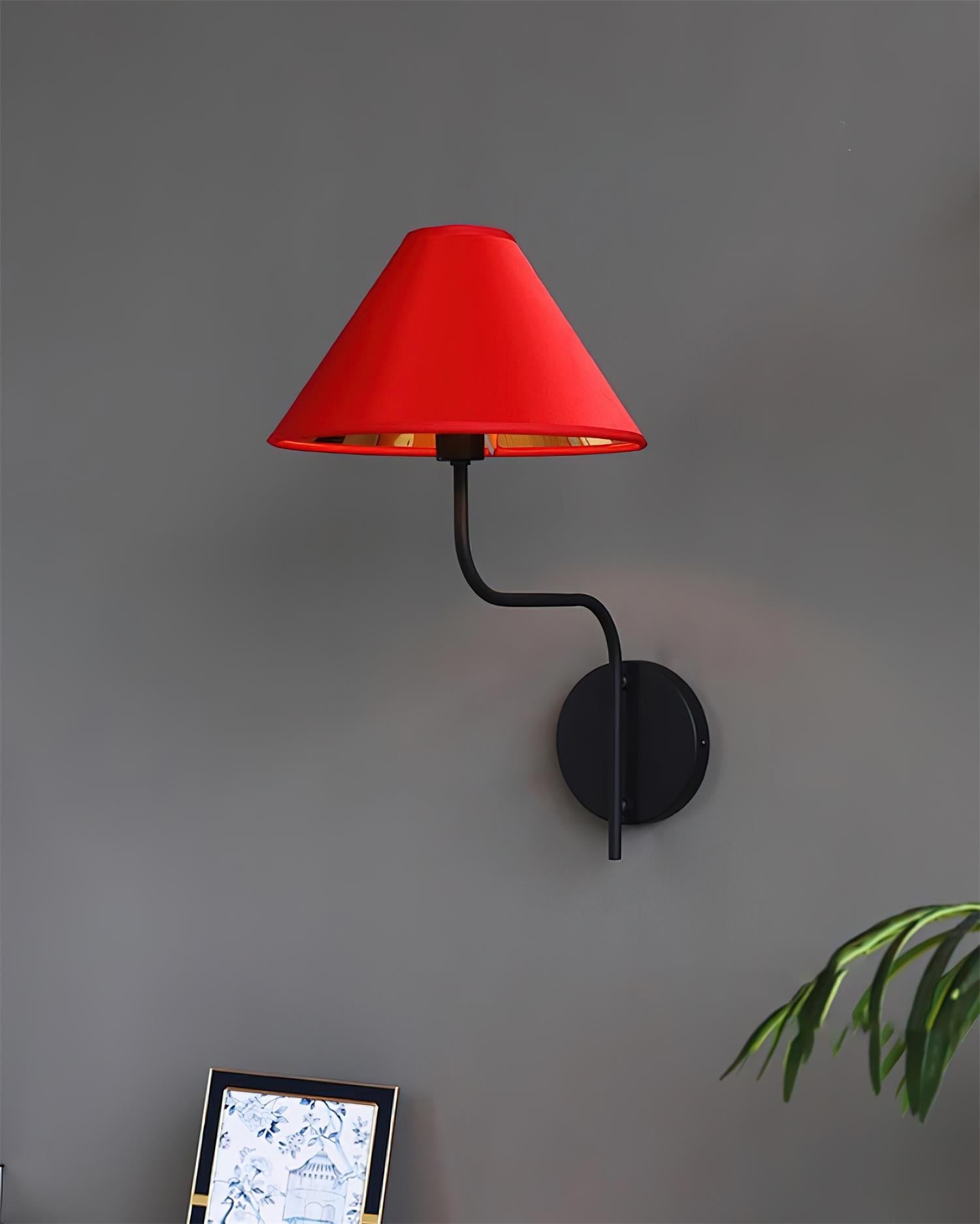 Scharlakenrode wandlamp HL2772