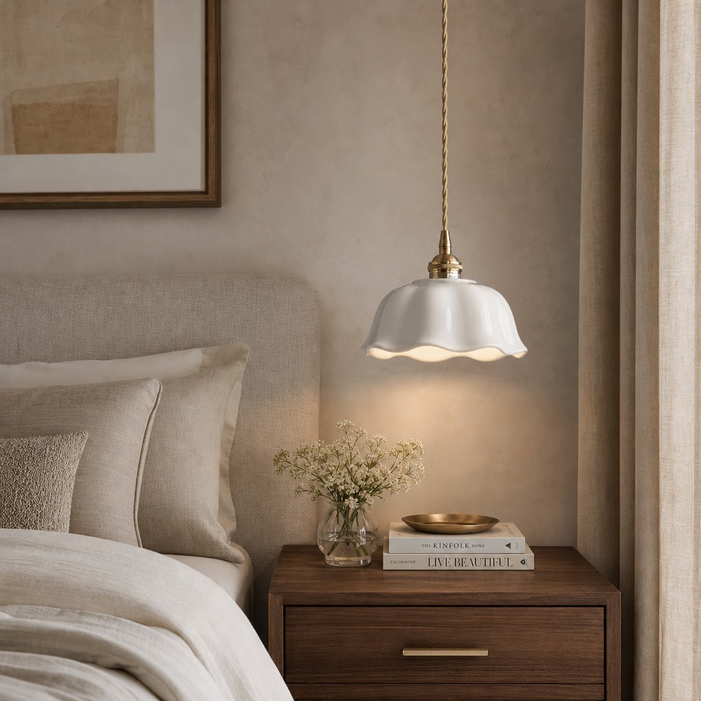 Cienax Mid-Century Flower keramische plafond- en hanglamp - Geschikt voor keuken en woonkamer HL3577