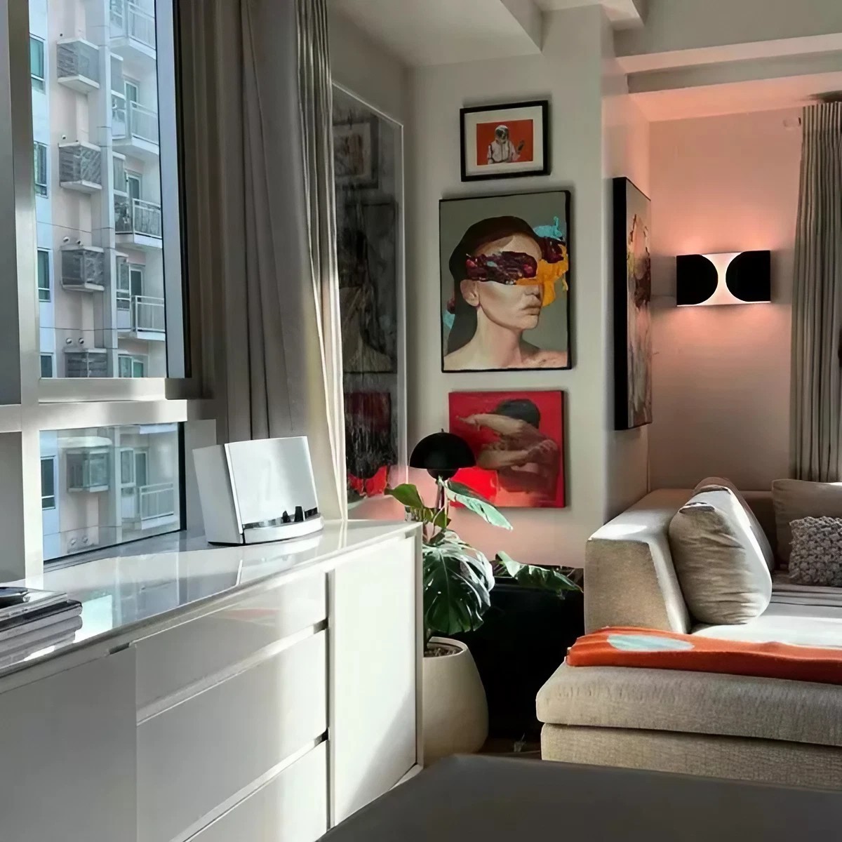 Moderne vierkante metalen design wandlamp HL28