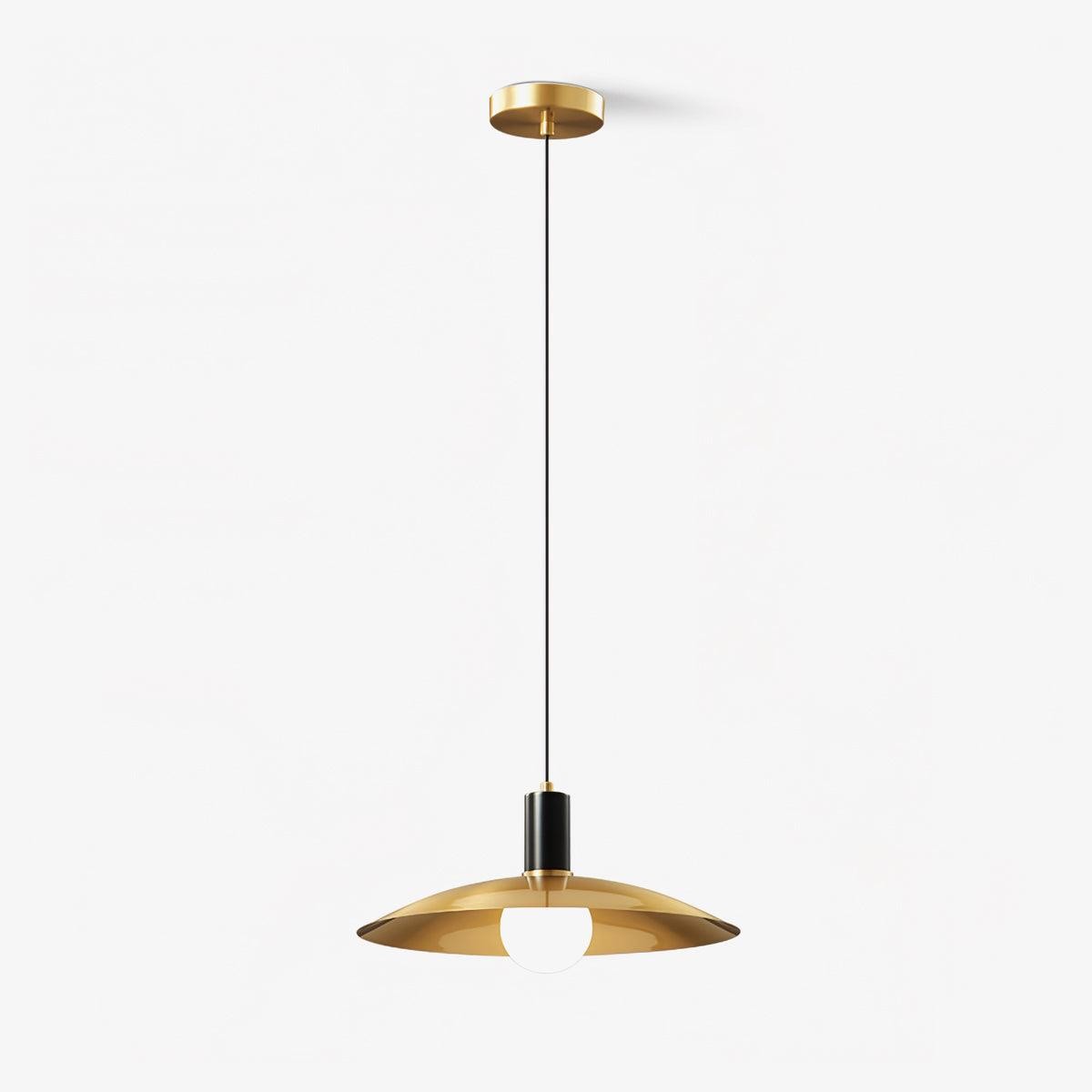 Messing hanglamp met uitlopende arm HL2914