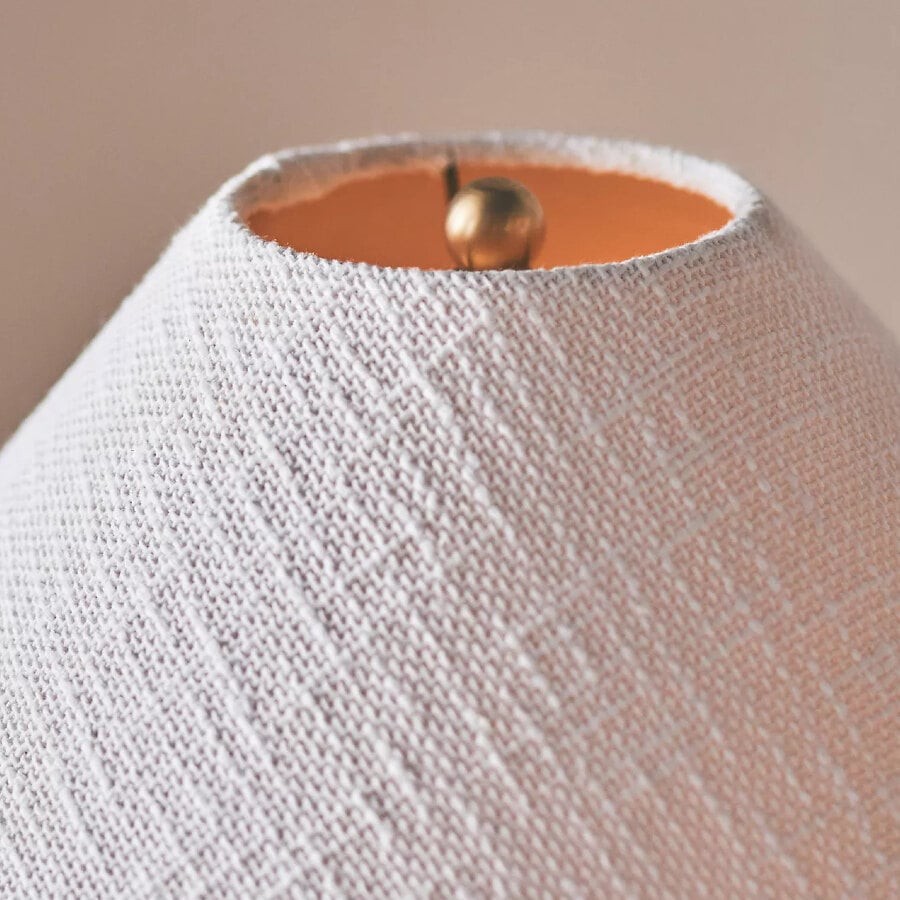 Ceruna Tafellamp met kegelvormige kap - Elegante stoffen kap voor woonkamer en hal HL1899