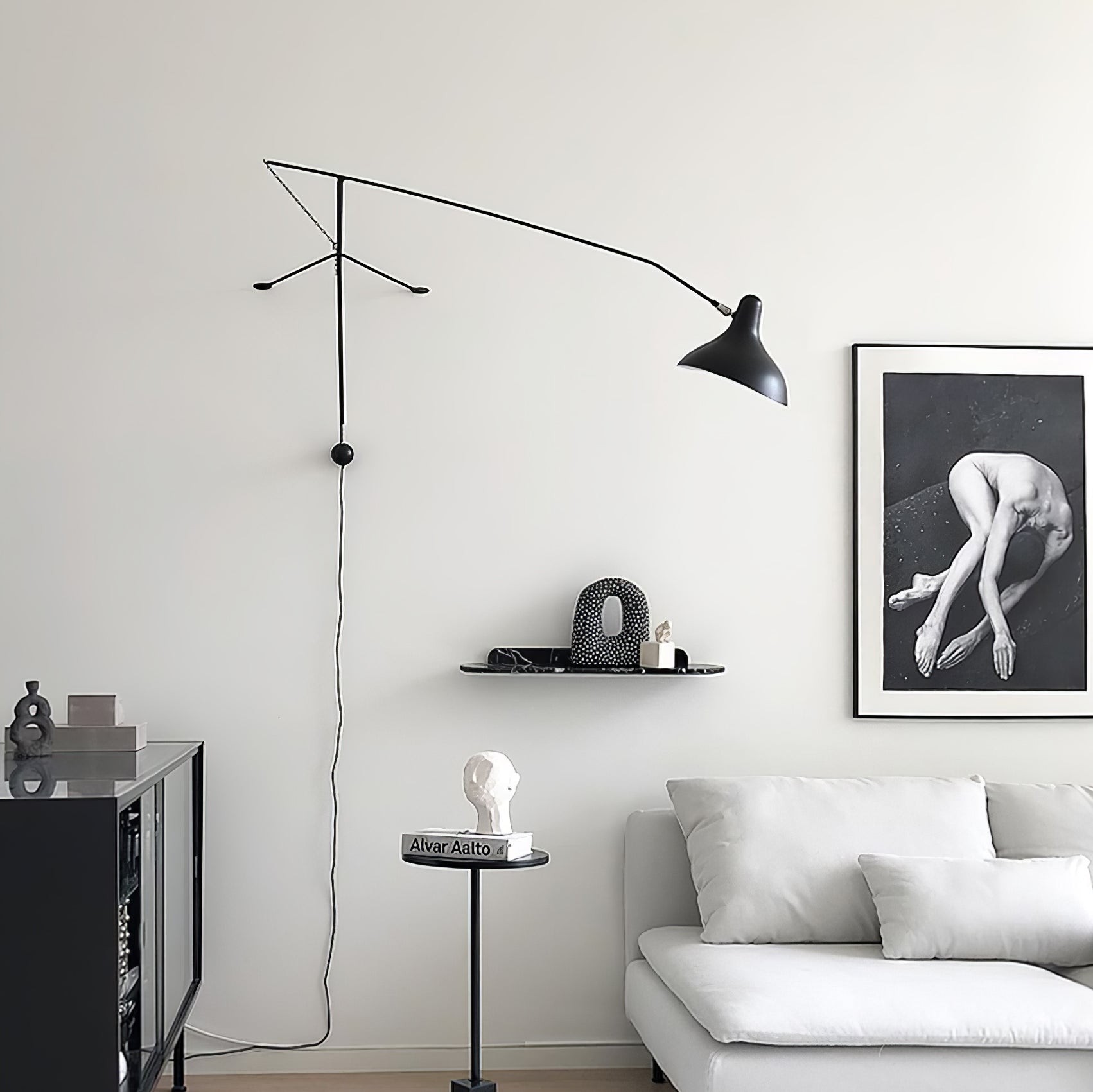 Moderne eendenbek-design Mantis Arm Wandlamp HL1112