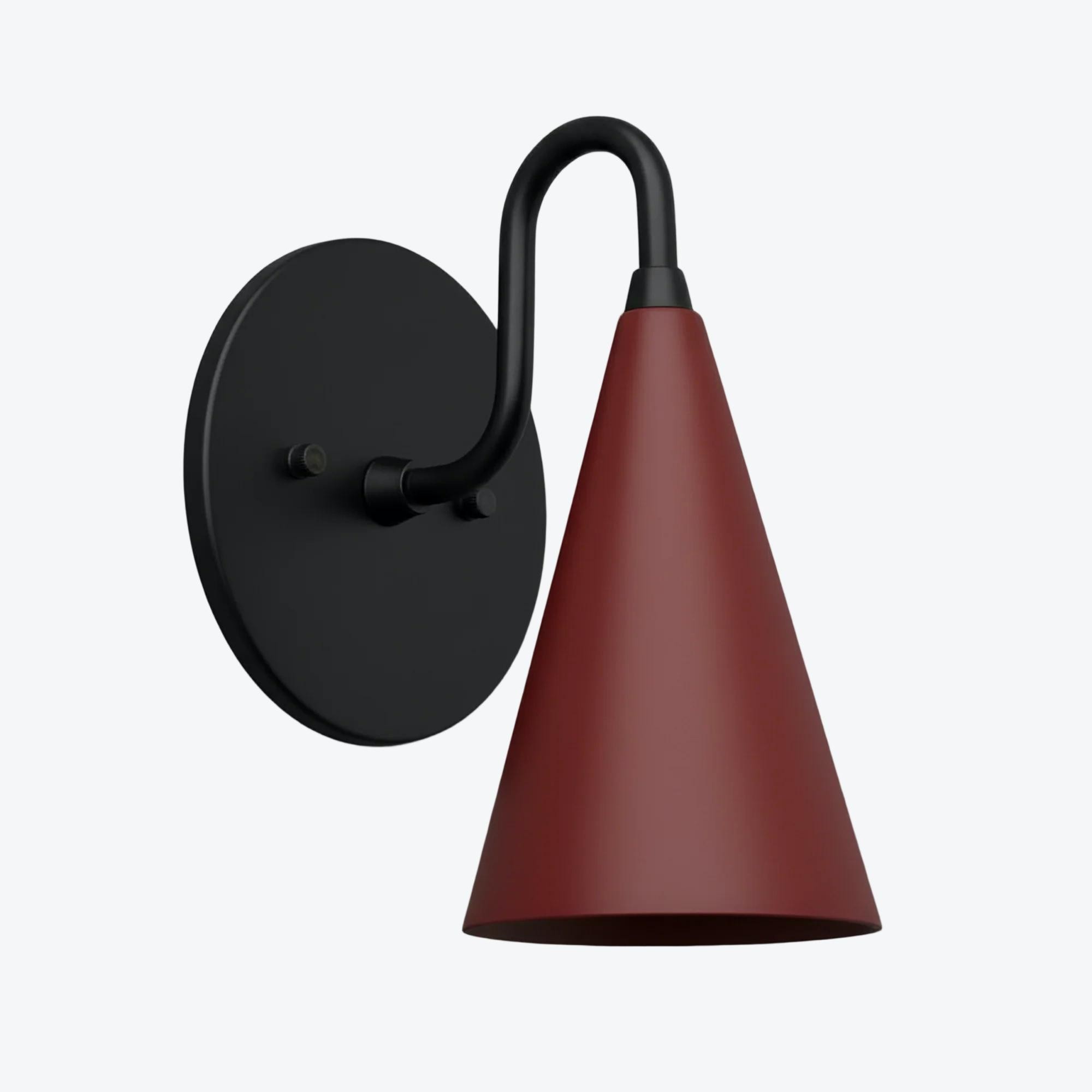 Curva metalen kegelvormige wandlamp - Vintage messing wandlamp voor hal of trappenhuis HL1967