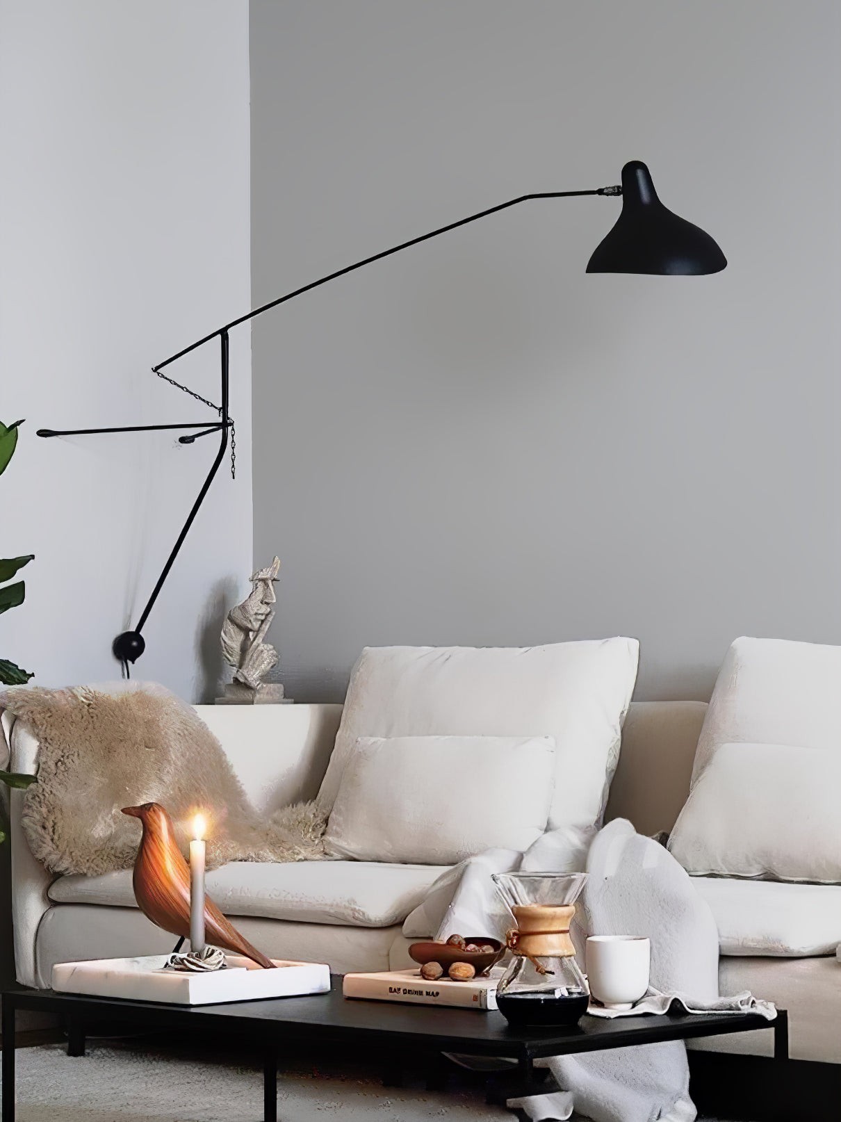 Moderne eendenbek-design Mantis Arm Wandlamp HL1112