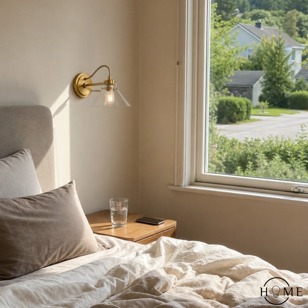 Aurenza Sconce – Landelijke wandlamp met metalen accenten voor gezellige ruimtes HL1648