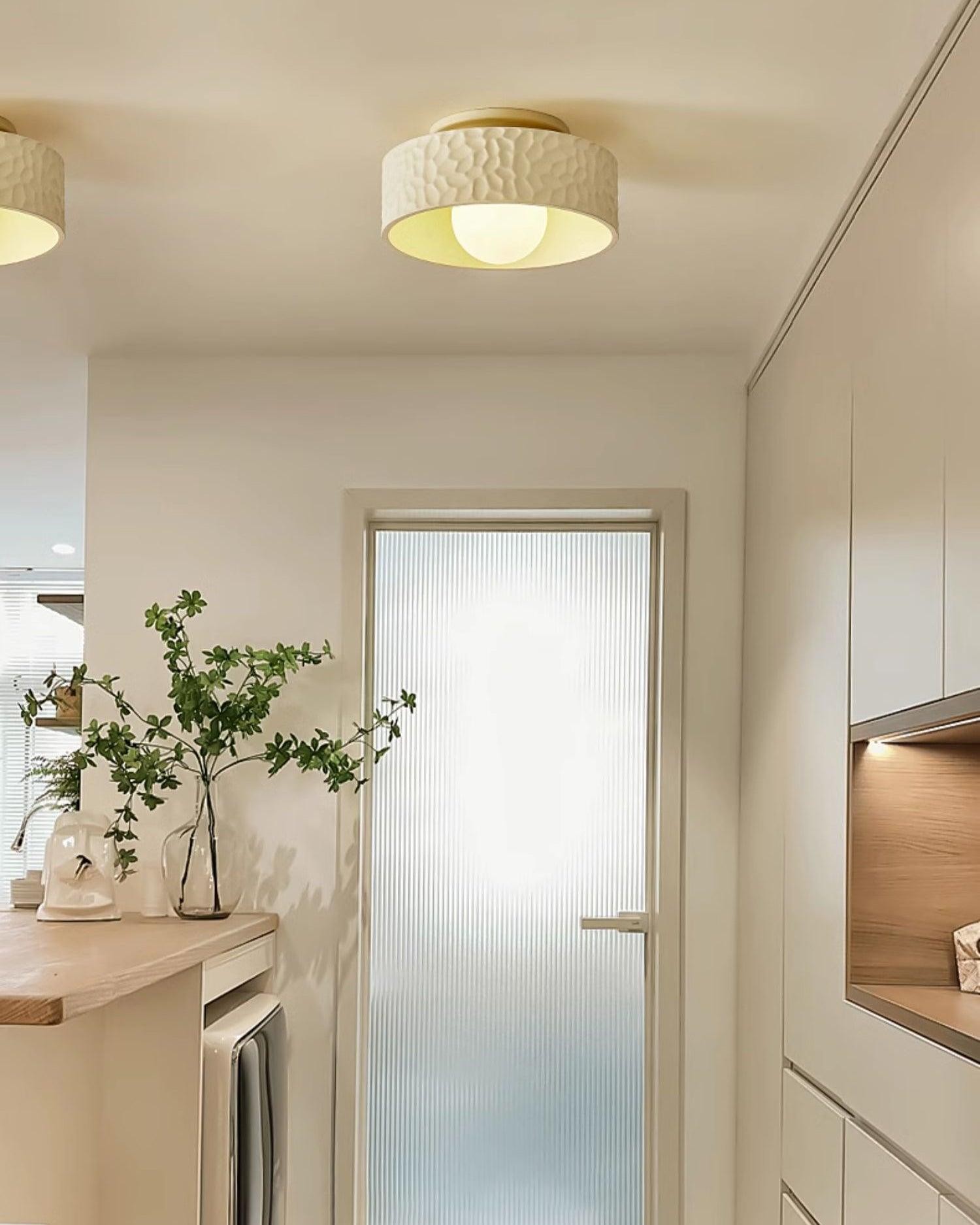 Crèmekleurige creatieve hal plafondlamp HL397
