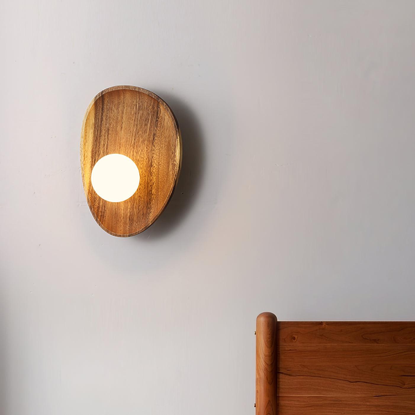 Moderne Minimalistische Curve Houten Wandlamp HL303