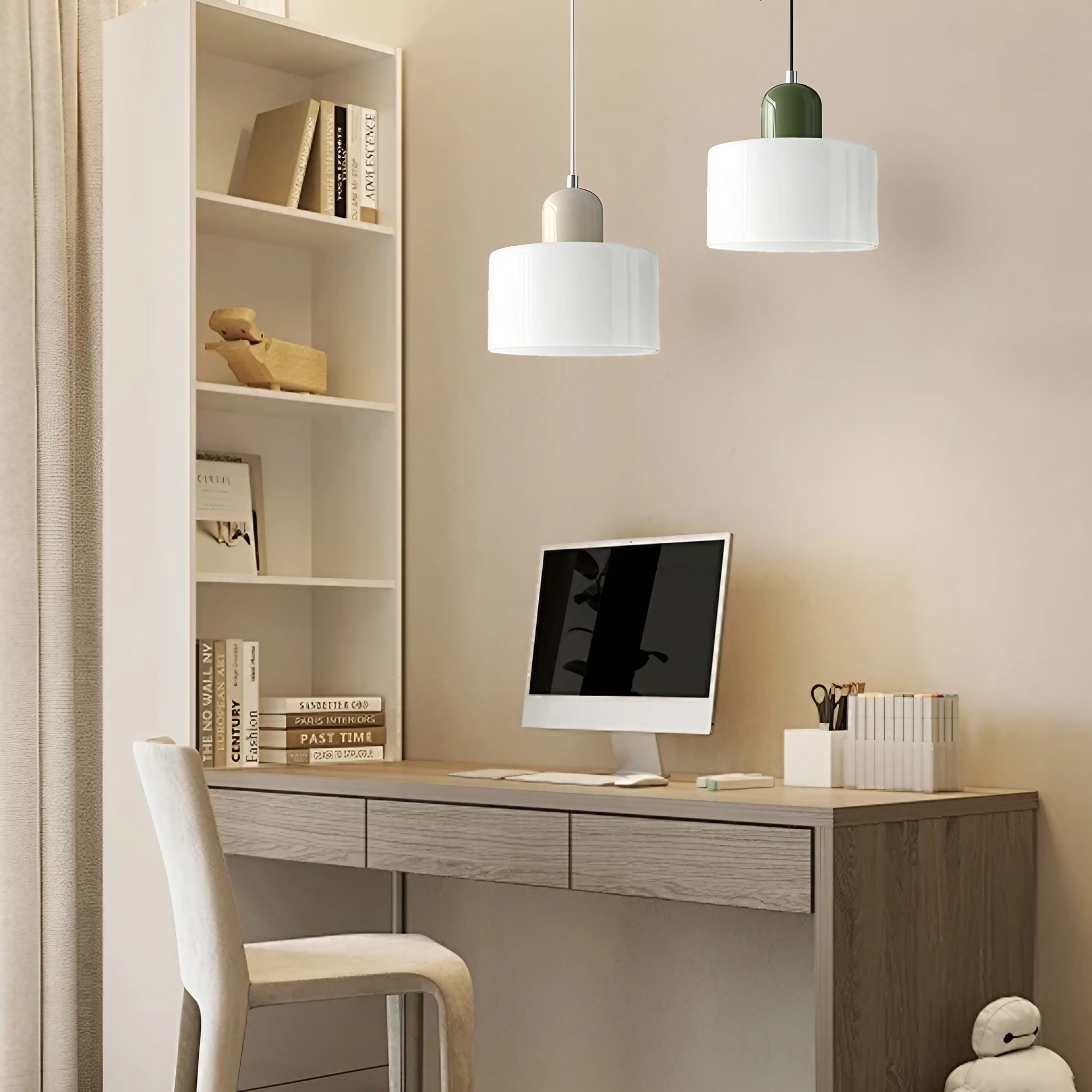 Kalo Cilinder Hanglamp - Glazen Lamp in Scandinavische Stijl voor Eet en Slaapkamer HL107