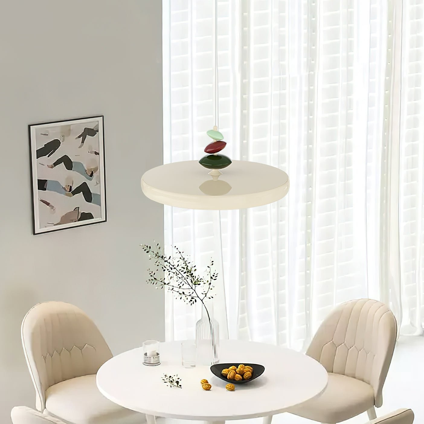 Hanglamp met zwenkarm van steen HL906