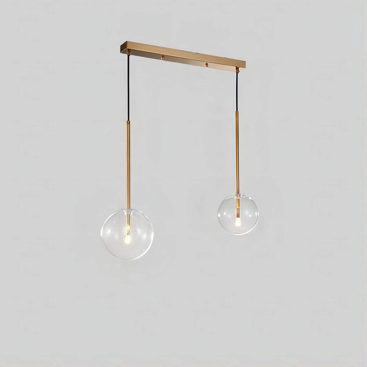 Glazen bollen hanglamp