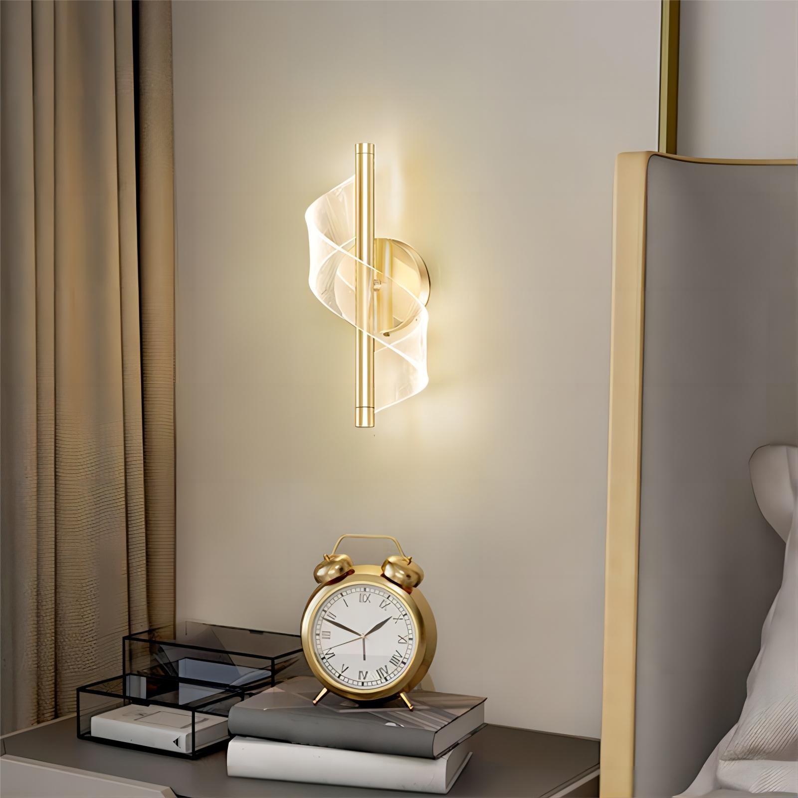 Gedraaide Acryl Stream Design wandlamp HL118