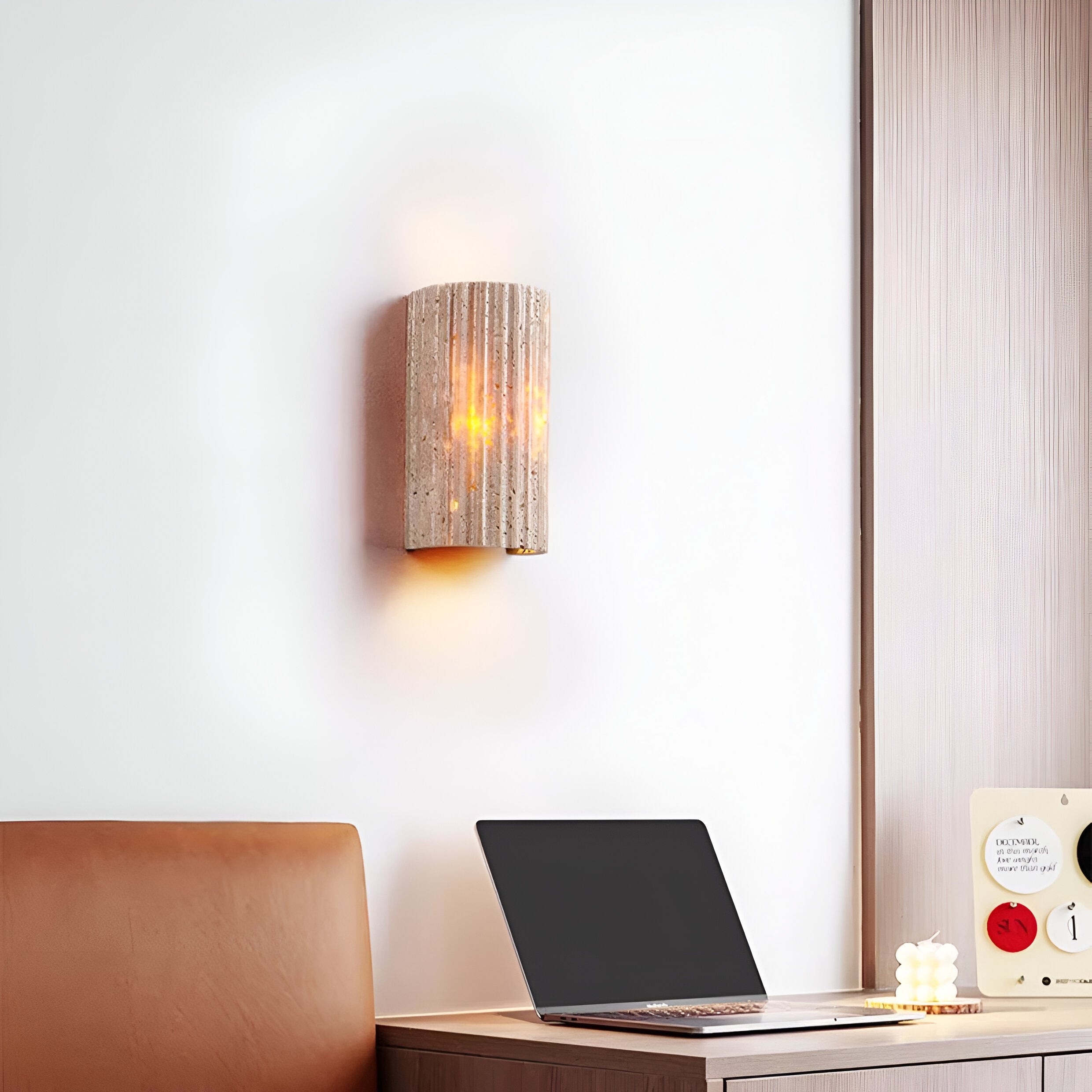 Solaro Travertine Tuin Buiten Wandlamp HL1282
