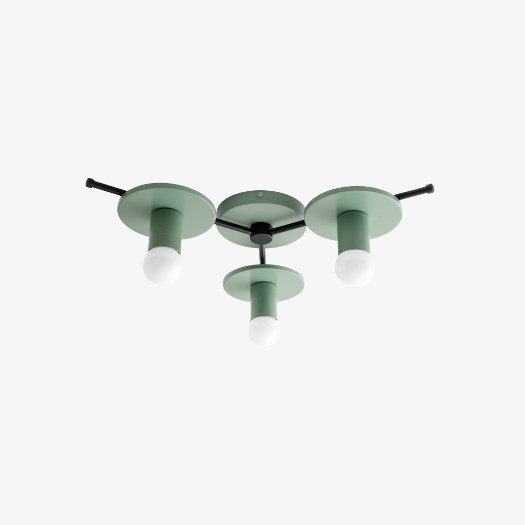 Radiro Globe Kleurrijke Plafondlamp - 3 Lichts Minimalistisch Armatuur HL1657