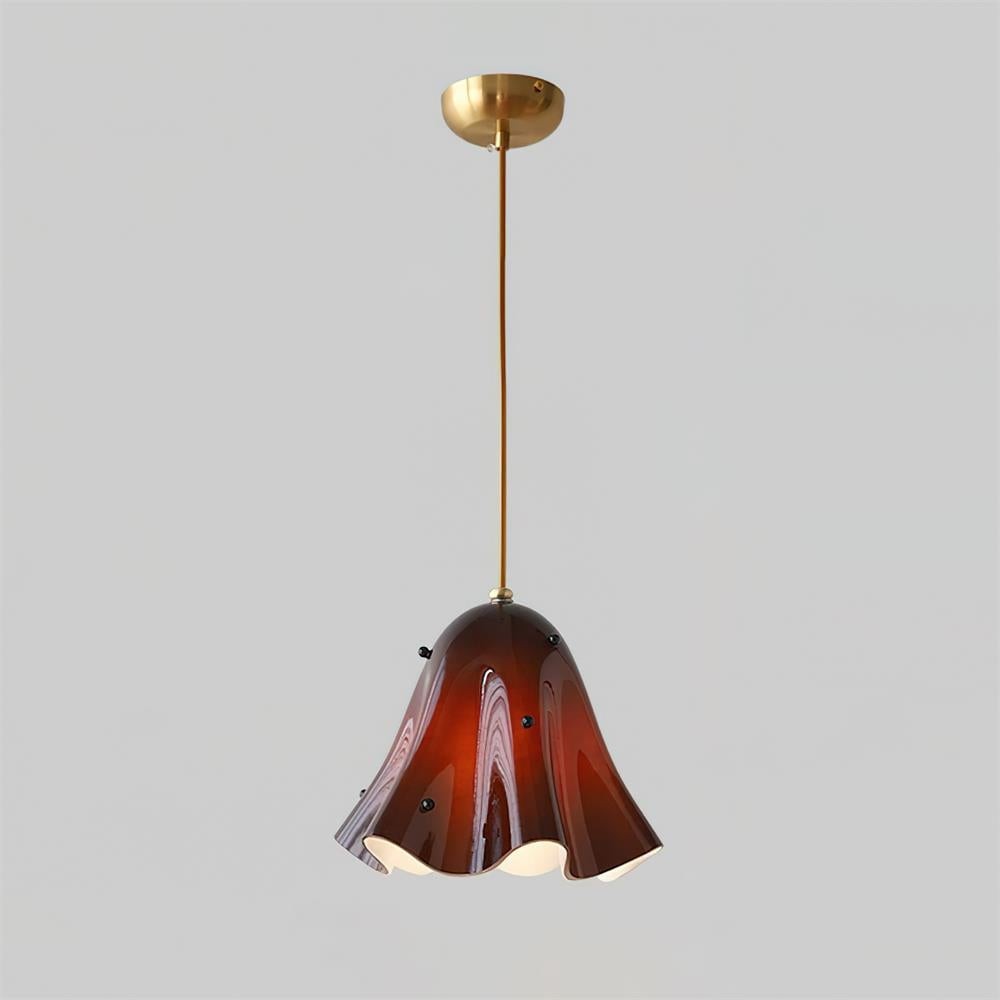Bellina Artistieke Glazen Hanglamp - Moderne Bloei Geïnspireerde Hangende Plafondlamp HL1641