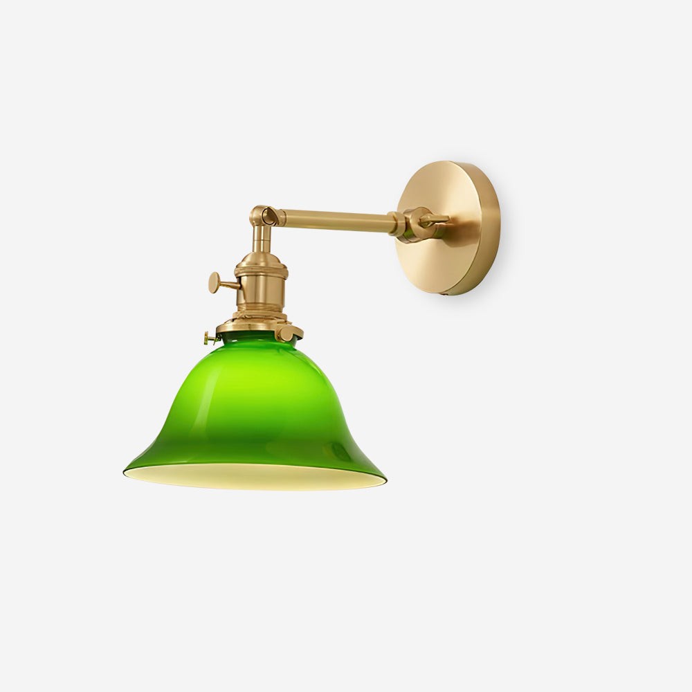 Gepersonaliseerde groene klokvormige wandlamp HL538