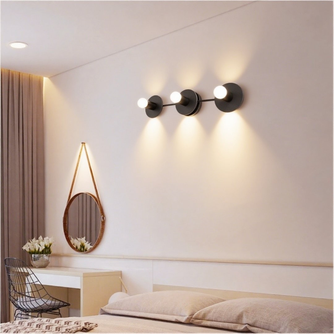 Sferische wastafelwandlamp - Moderne badkamerverlichting met 3 lampen HL1411