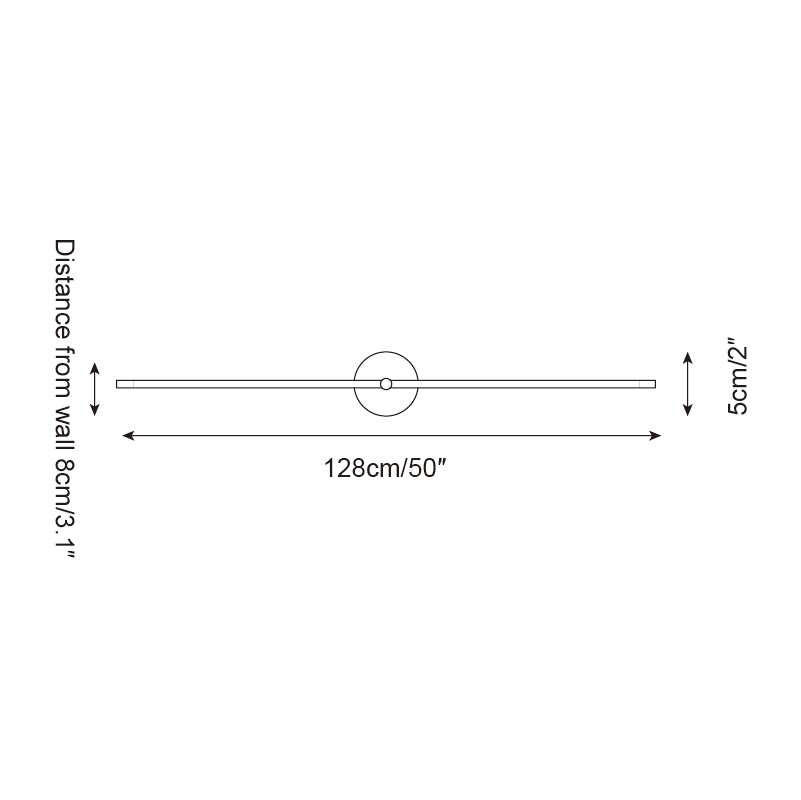 Kady Linear Disc wandlamp HL2608