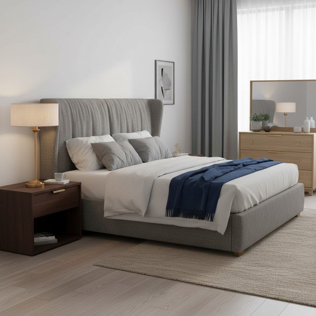 Tela 1-lichts en 3-lichts tafellamp - Modern linnen en metaal voor naast het bed of in de woonkamer HL2043