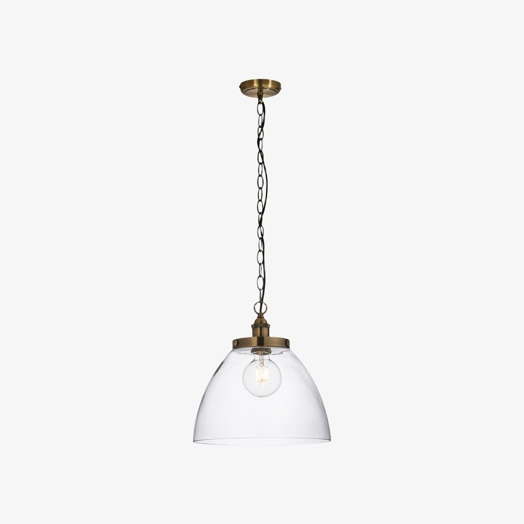 Novera Art Deco Dome hanglamp met in hoogte verstelbare glazen kap - Woonkamer HL2207