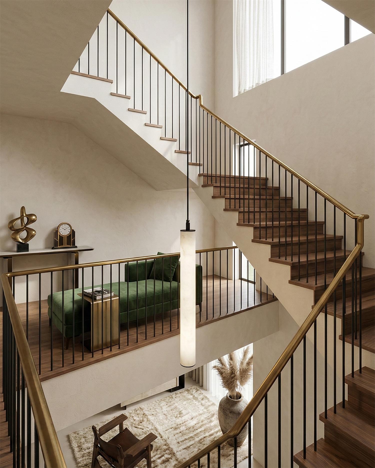 Calder Alabaster Tube Hanglamp HL2900