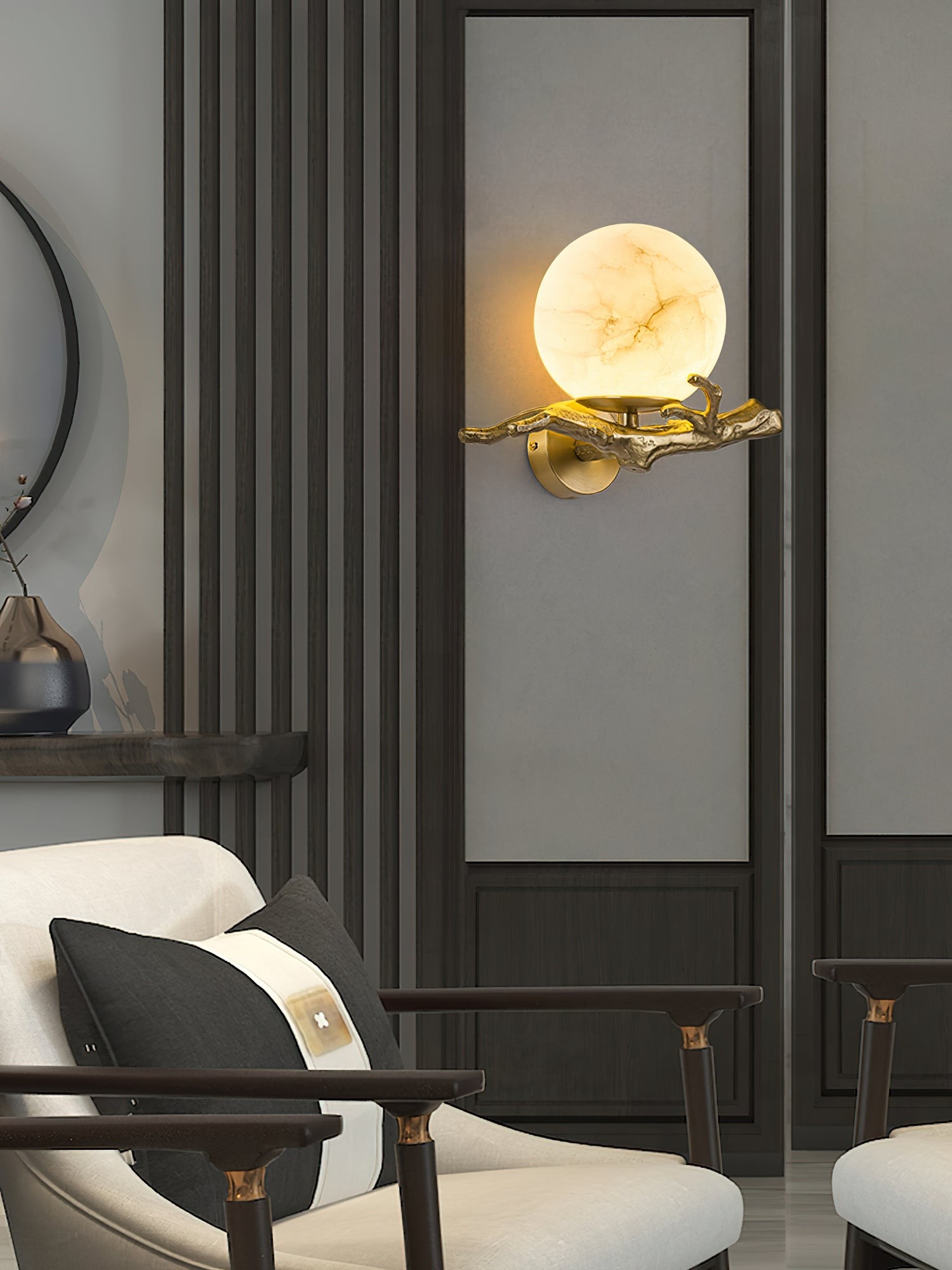 Retro Twigs Alabaster wandlamp HL2988