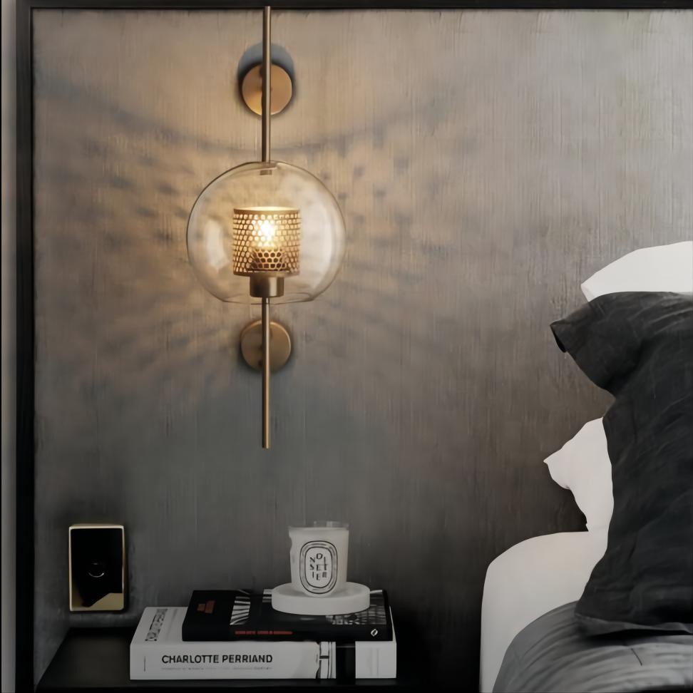 Vintage Glazen Wandlamp Woonkamer Industrieel HL50