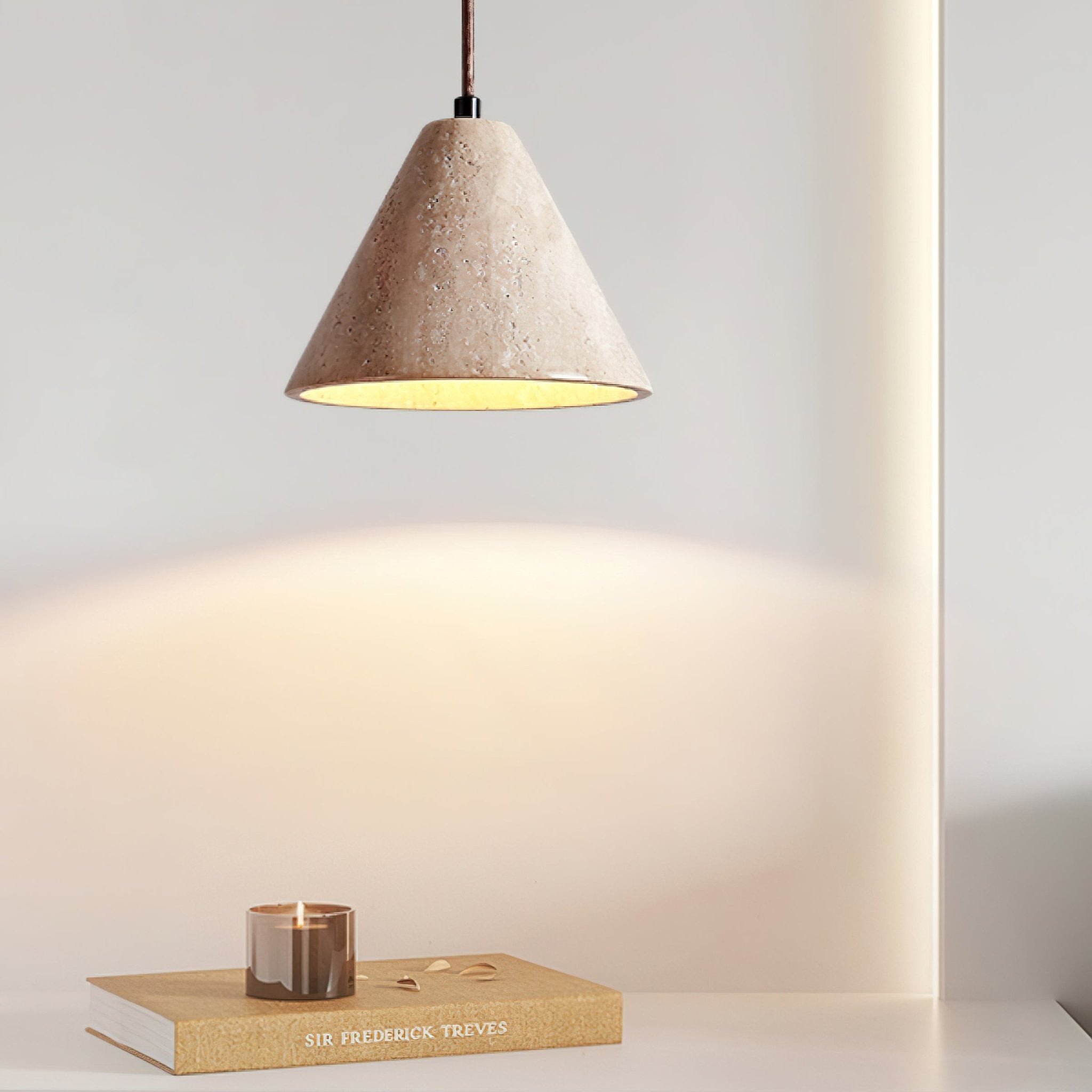 Wabi-Sabi Stijl Creatieve Travertijn Hanglamp HL899